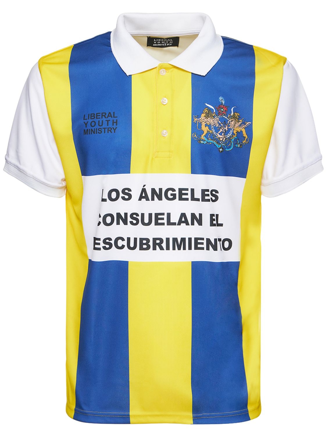LIBERAL YOUTH MINISTRY Techno Printed Football Polo