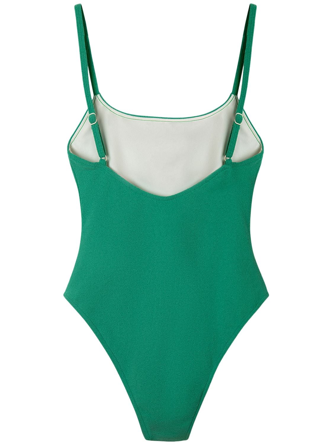 Shop Zulu & Zephyr Towelling One Piece Swimsuit In Green