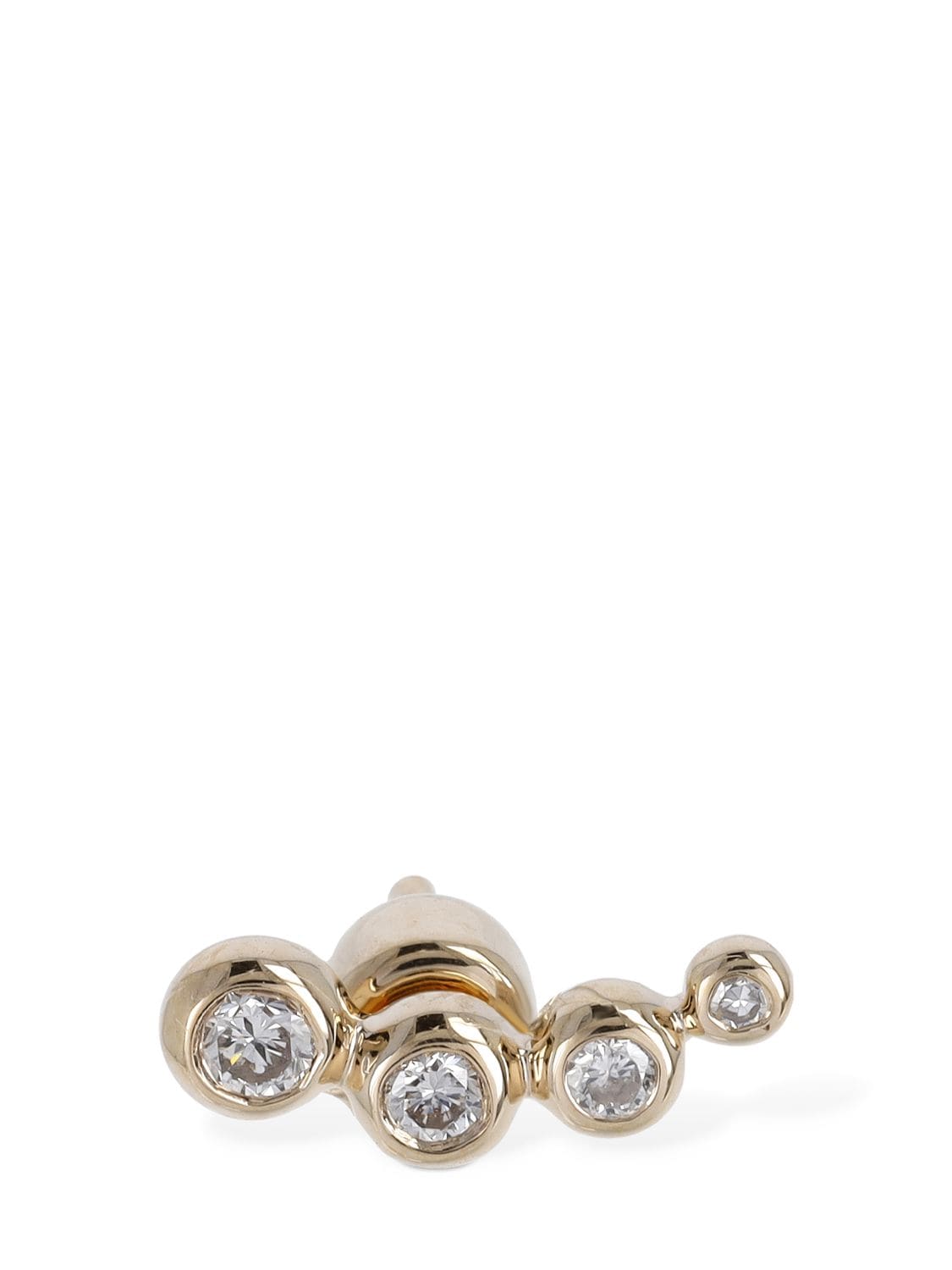 Image of Loren 14kt Gold & Diamond Mono Earring
