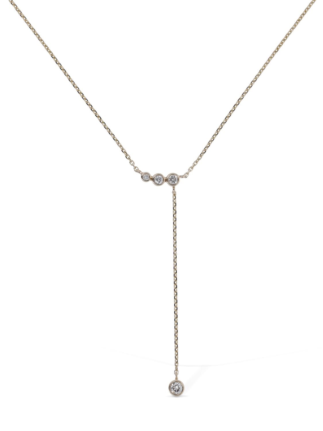 Maria Black Grace 14kt Gold & Diamond Necklace In Gold,crystal