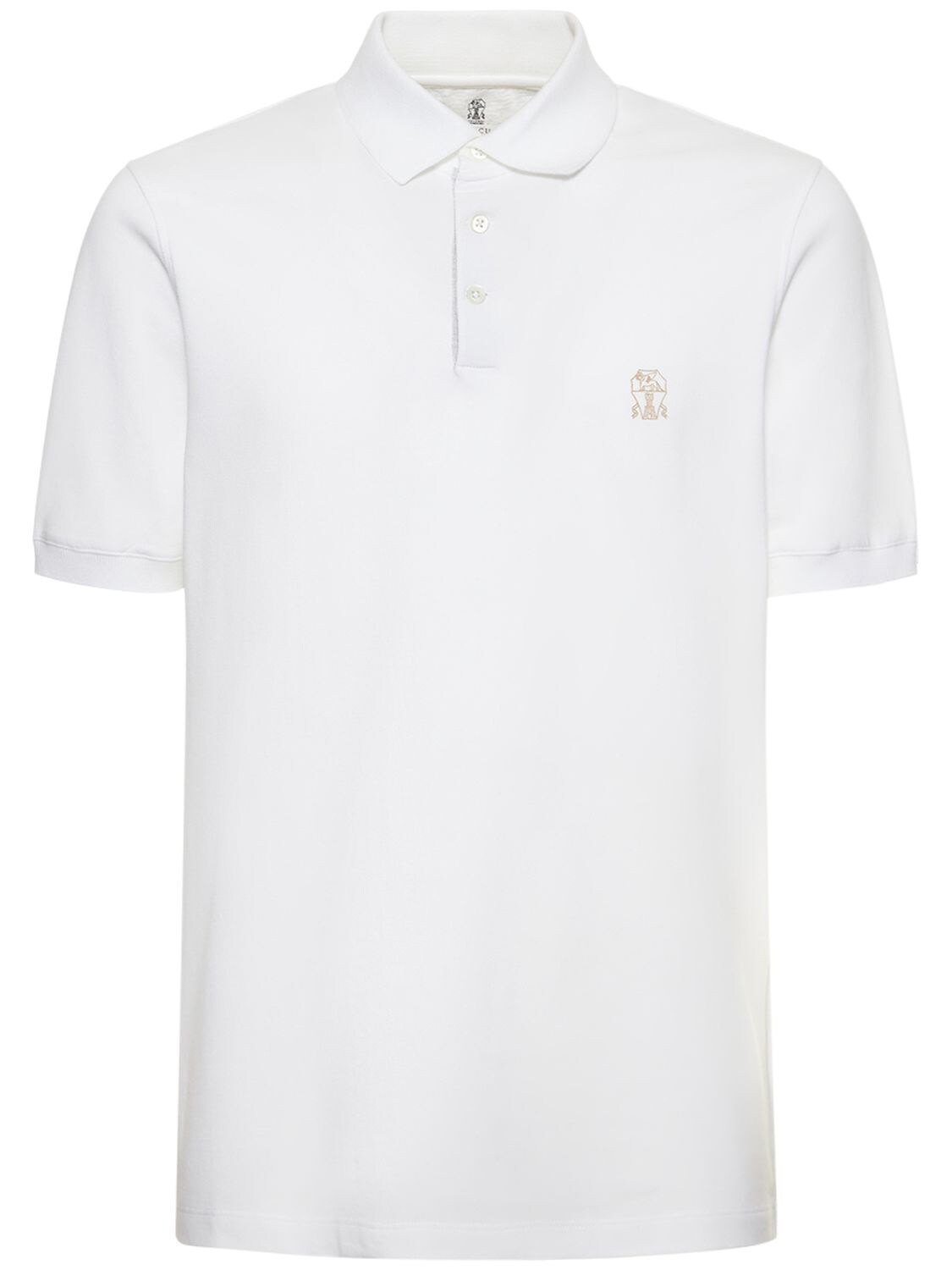 Brunello Cucinelli logo-print Cotton Polo Shirt - Farfetch