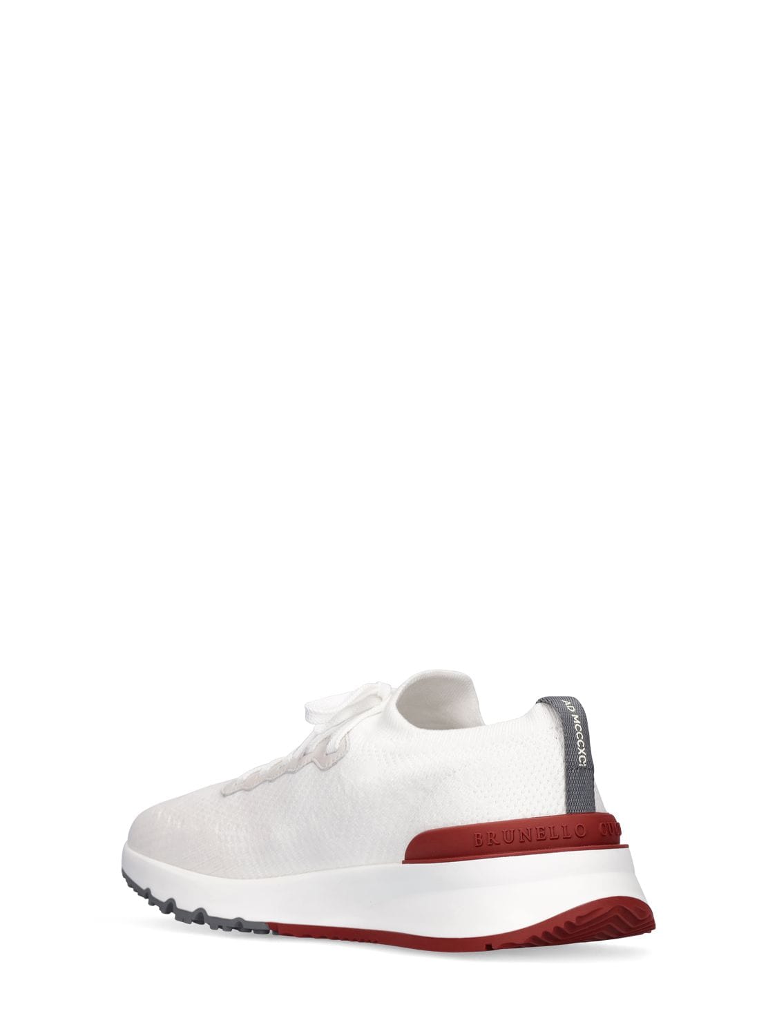 Shop Brunello Cucinelli Cotton Low Top Sneakers In White