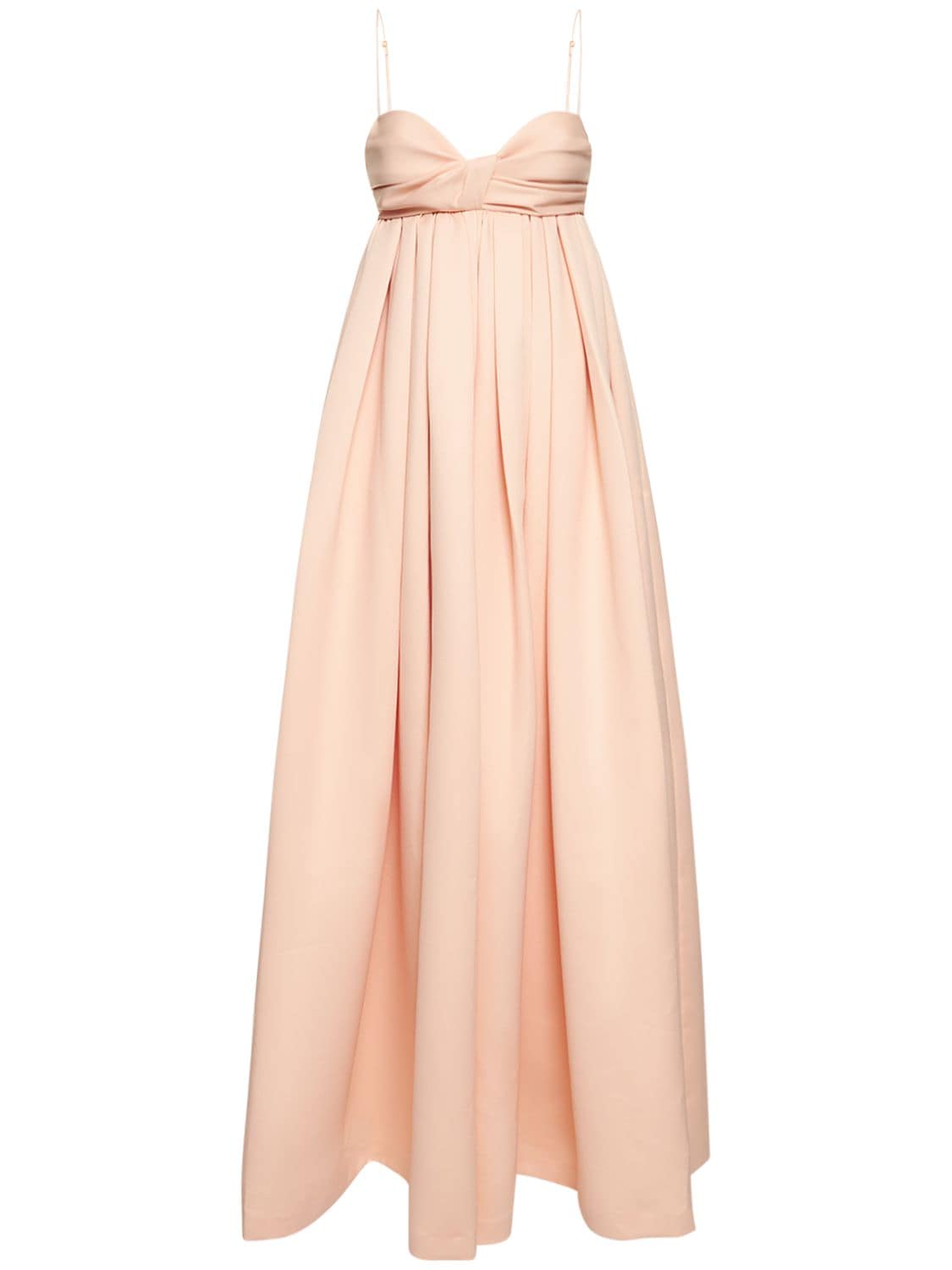 Adam Lippes Women's Twisted Empire Waist Gown In Peach