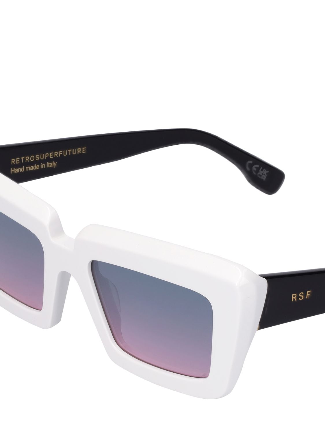 Shop Retrosuperfuture Coccodrillo Acetate Sunglasses In Multicolor