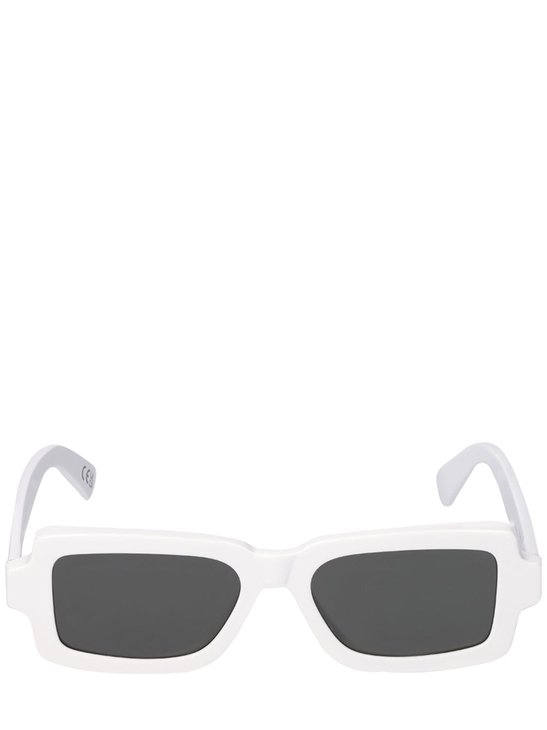 Retrosuperfuture Pilastro Acetate Sunglasses In White,smoke