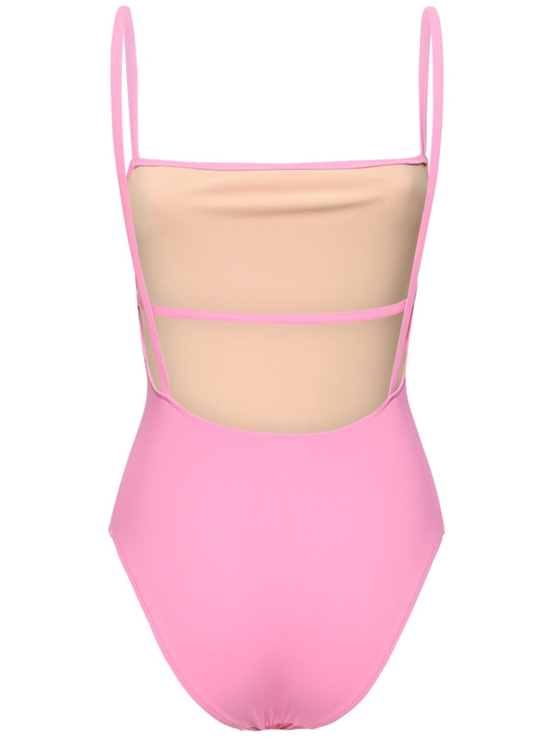 Shop Lido Tre Geometrical One Piece Swimsuit In Pink
