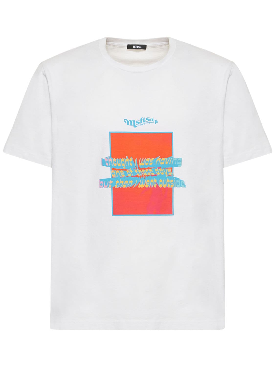 MSFTSREP Mushroom Print Cotton Jersey T-shirt