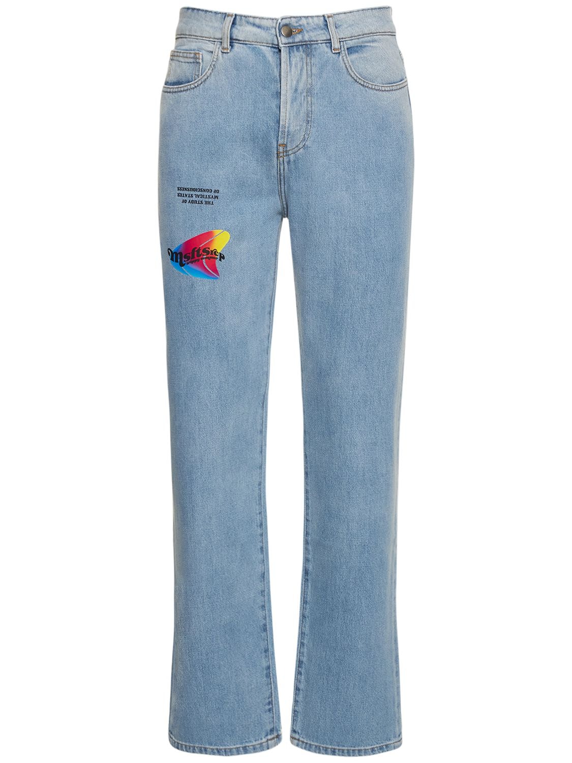 MSFTSREP Trippy Straight Cotton Denim Jeans