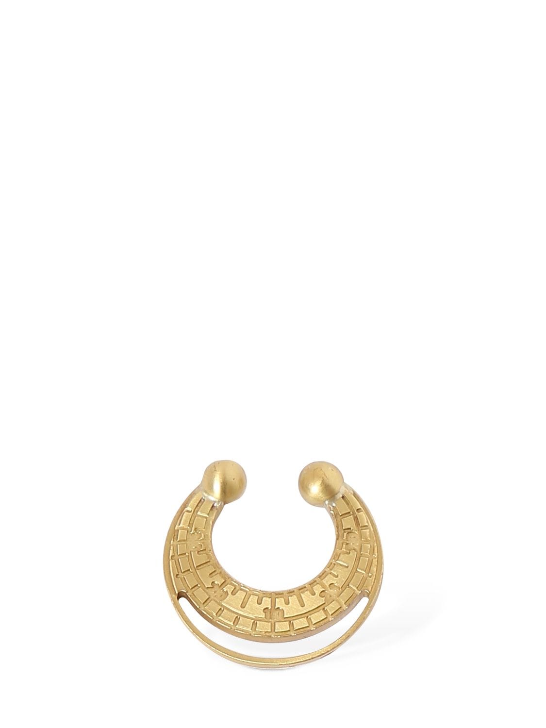 Balmain Zodiac Nose Ring In Gold