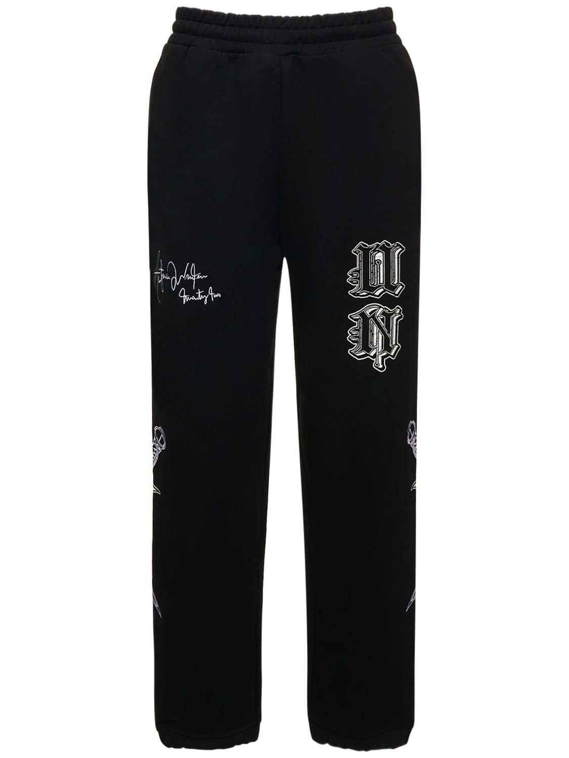 Unknown Self Cracked Dagger Sweatpants In Black