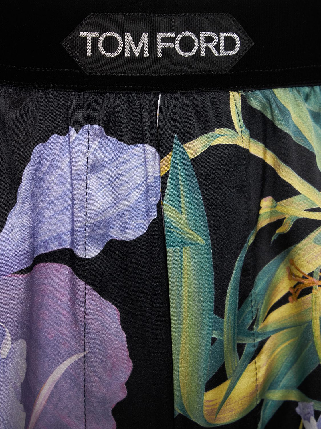 Shop Tom Ford Bold Orchid Silk Blend Pajama Pants In Lavender