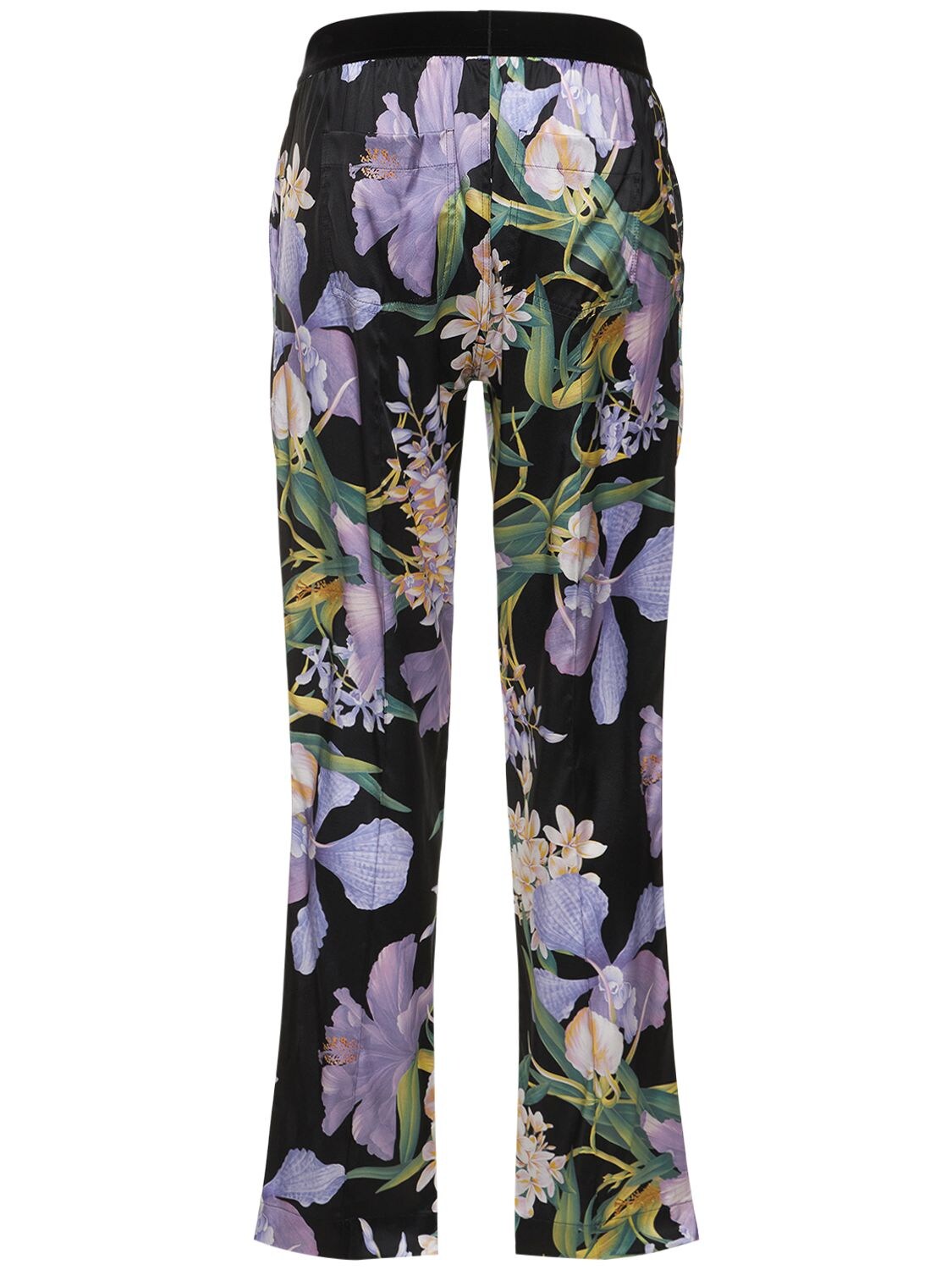 Shop Tom Ford Bold Orchid Silk Blend Pajama Pants In Lavender