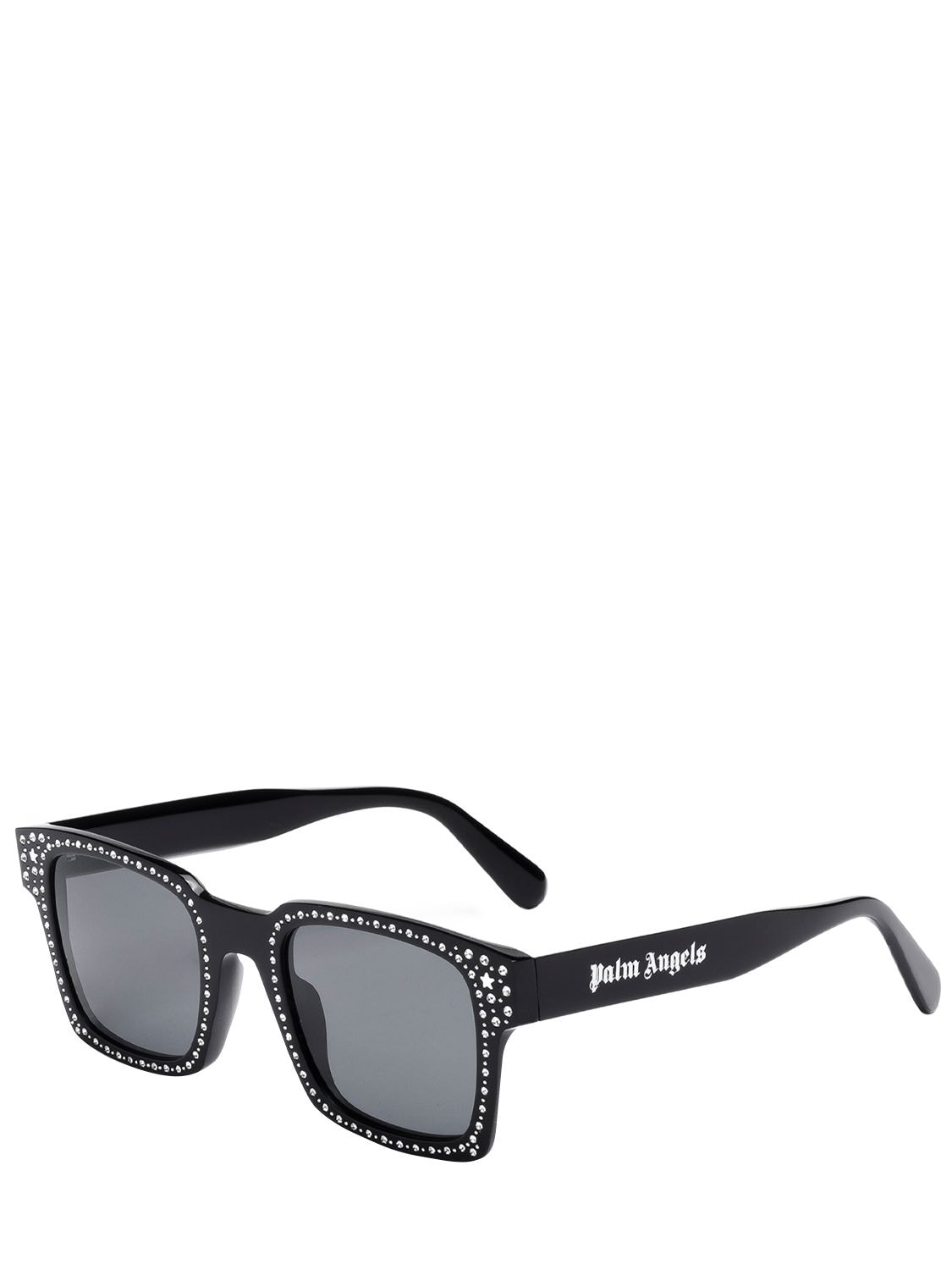 Shop Moncler Genius X Palm Angels Sunglasses In Black,smoke