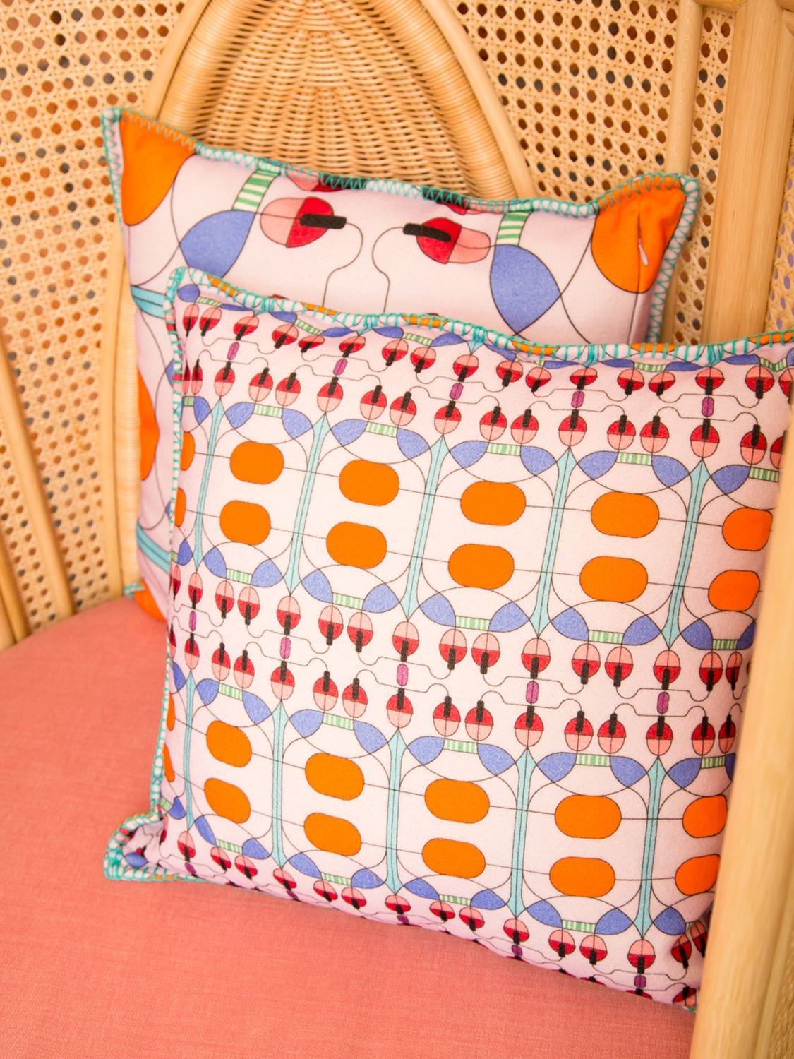 Shop Lanerossi Campanule Cushion In Multicolor