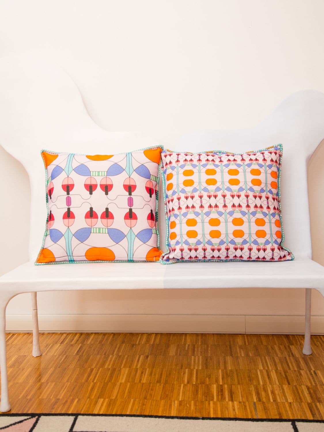 Shop Lanerossi Campanule Cushion In Multicolor
