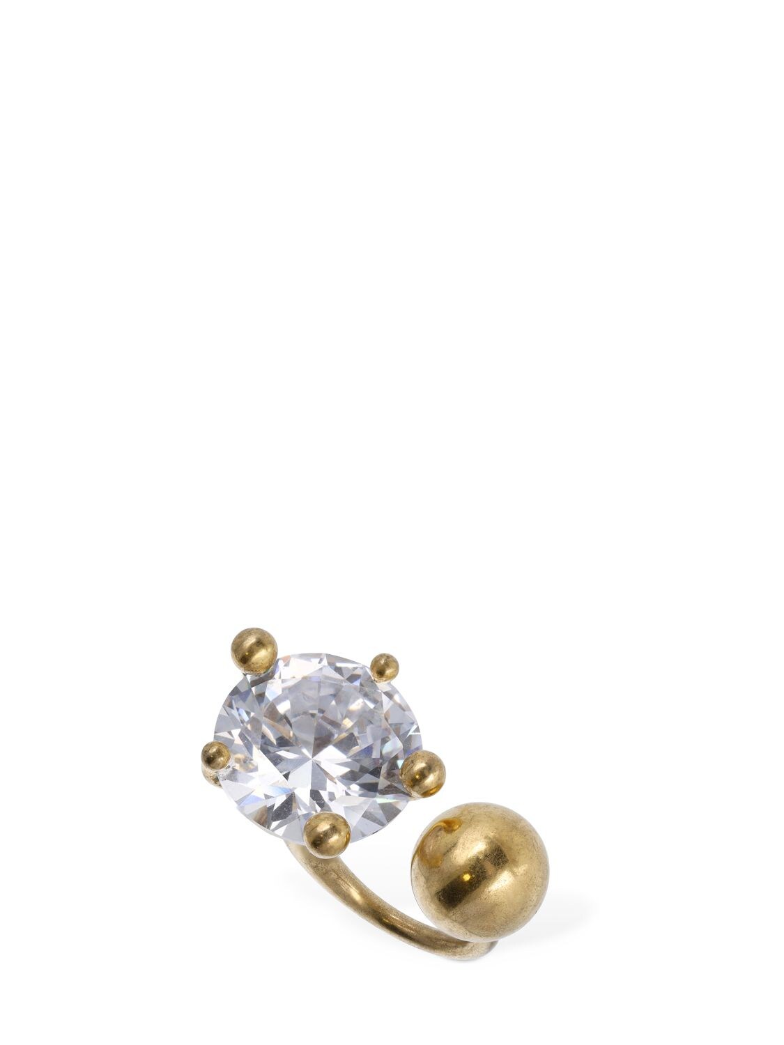 Panconesi Diamanti Sphere Ring In Gold,crystal