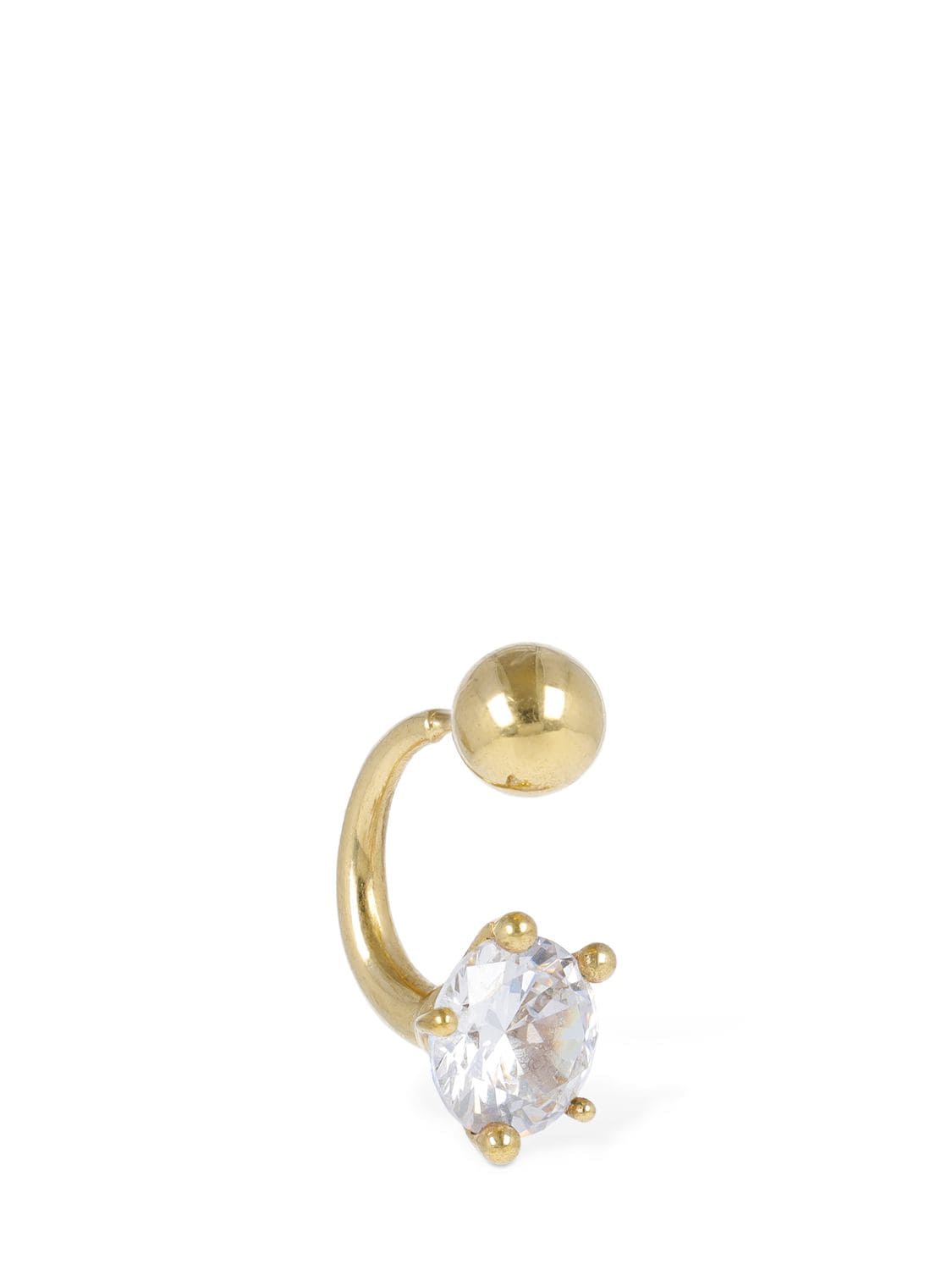 Panconesi Diamanti Medium Piercing In Gold,crystal