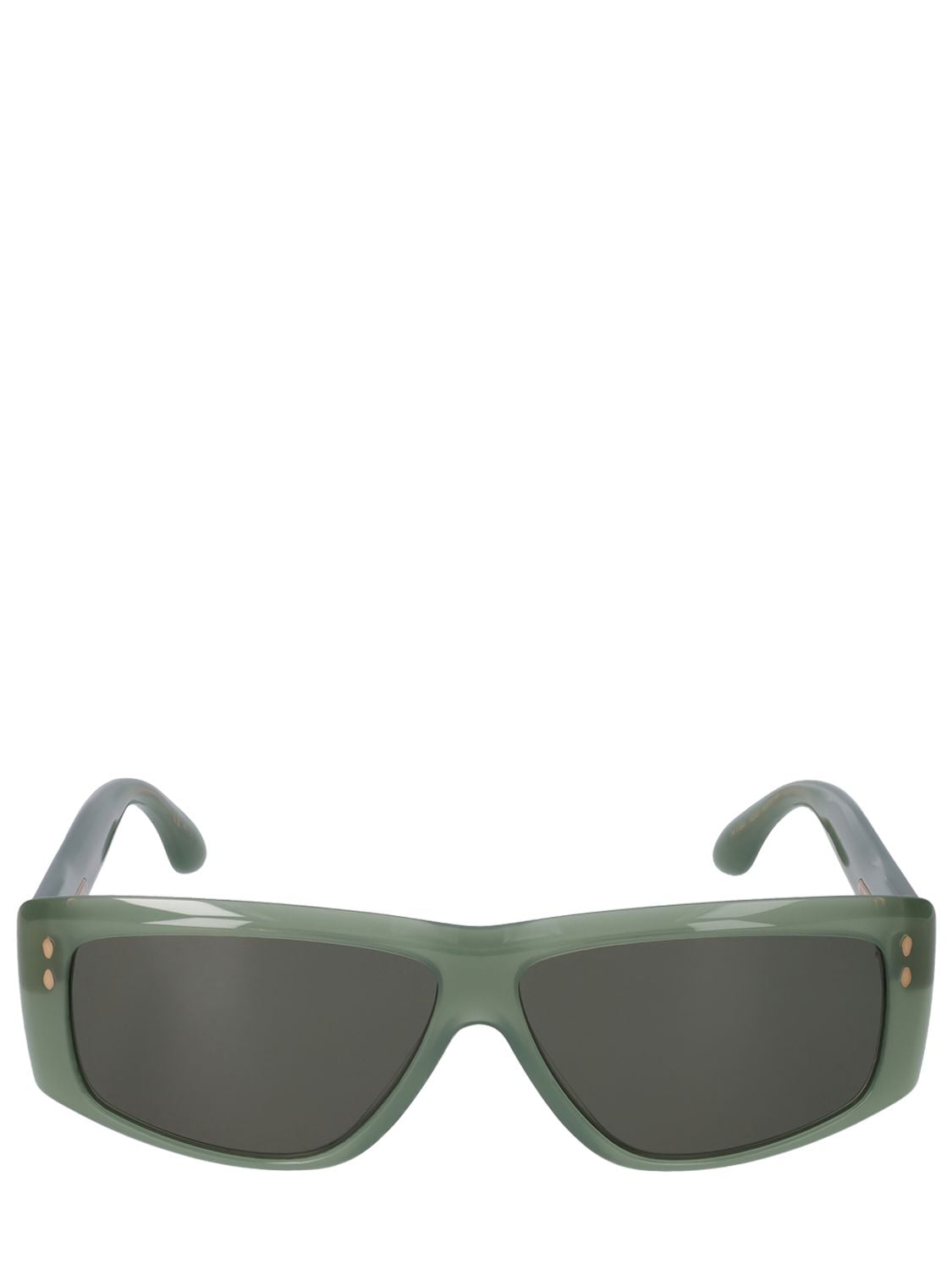 Isabel Marant The New Bombé Squared Acetate Sunglasses In Green