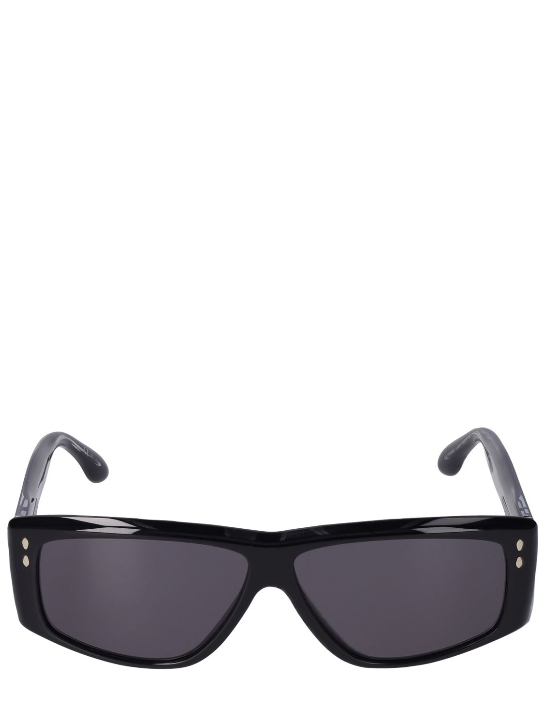 Isabel Marant The New Bombé Squared Acetate Sunglasses In Black,grey
