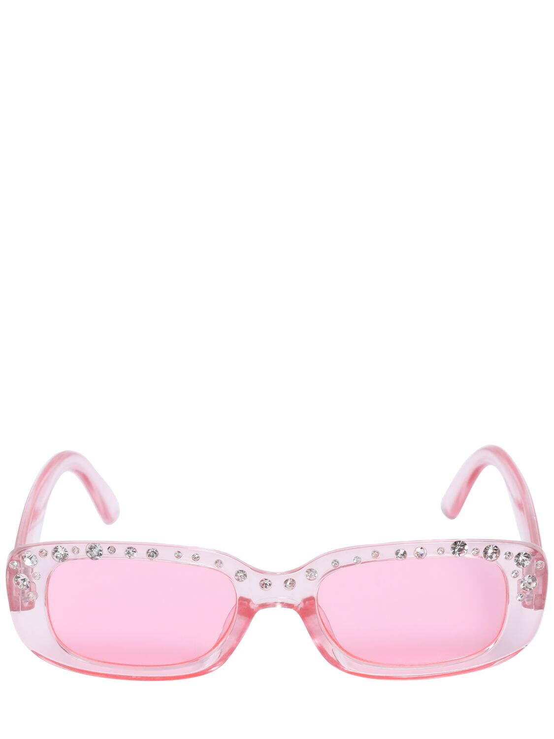 Monnalisa Kids' Squared Polycarbonate Sunglasses In Pink