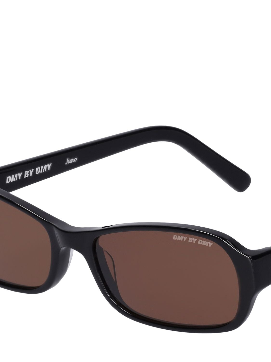 Shop Dmy By Dmy Juno Squared Acetate Sunglasses In Black,brown