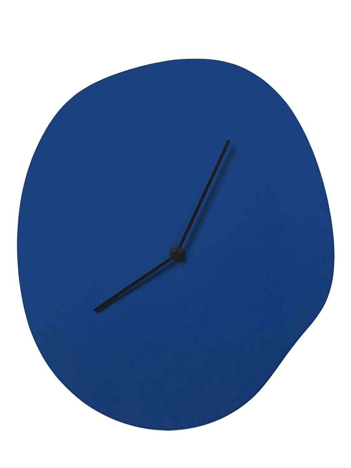 Ferm Living Melt Wall Clock In Blue