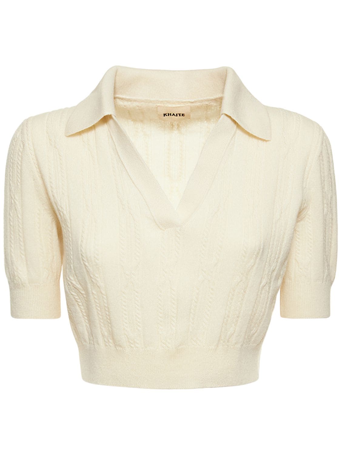 Shop Khaite Lylith Cashmere Sweater In Ivory