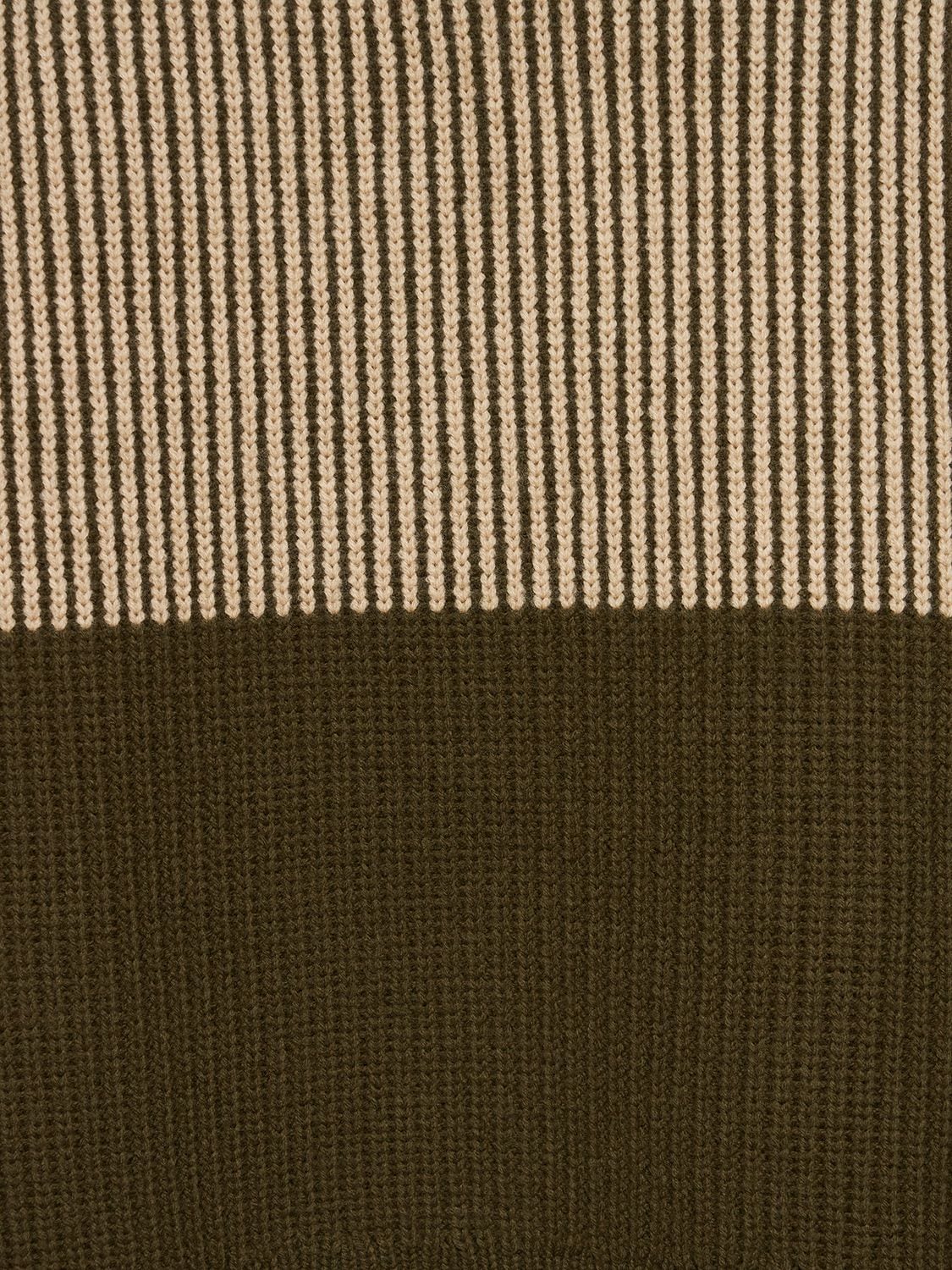 Shop Nagnata Hinterland Zip Knit Sweater In Green,brown
