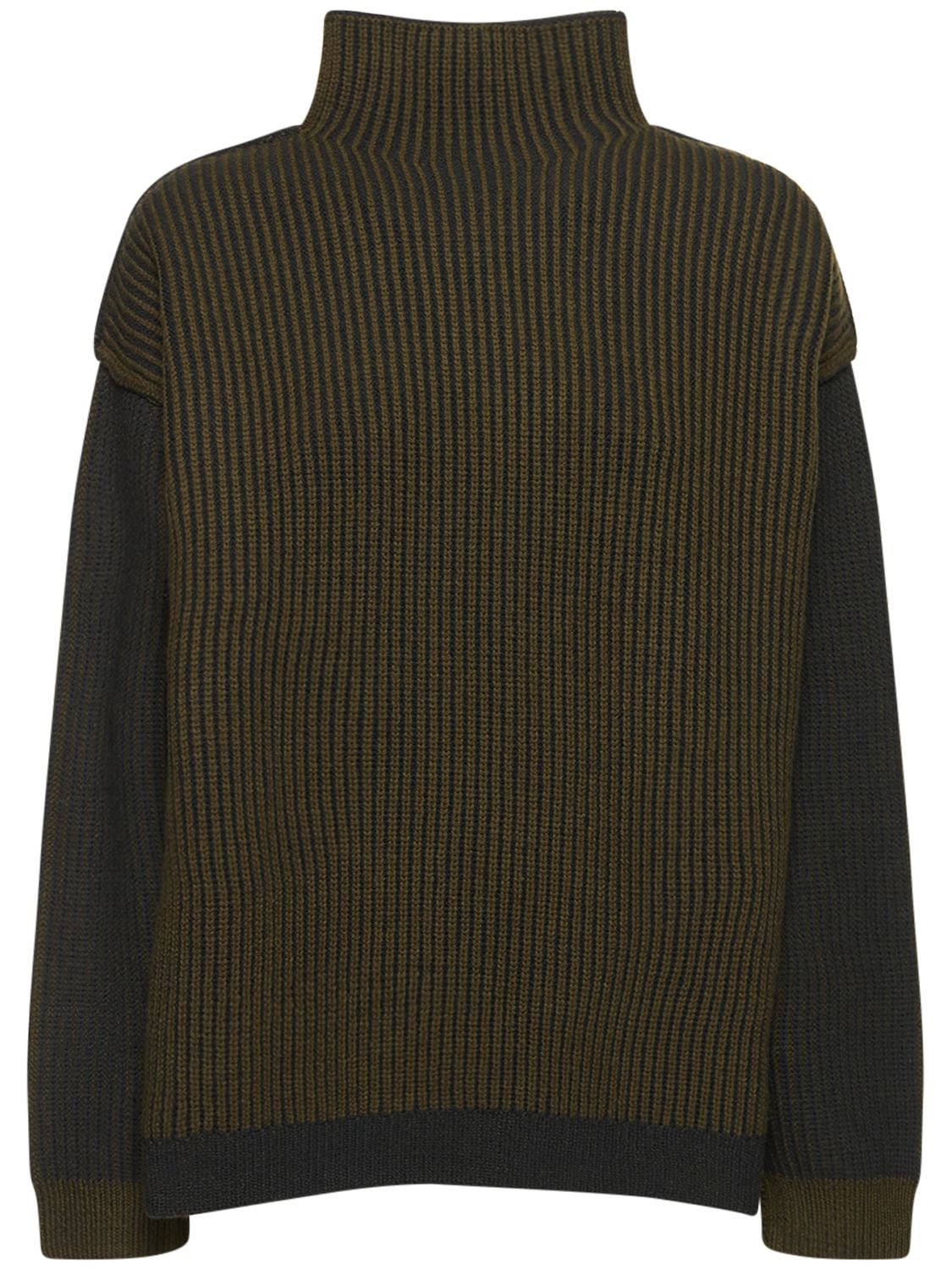 Nagnata Hinterland Sweater In Green,brown