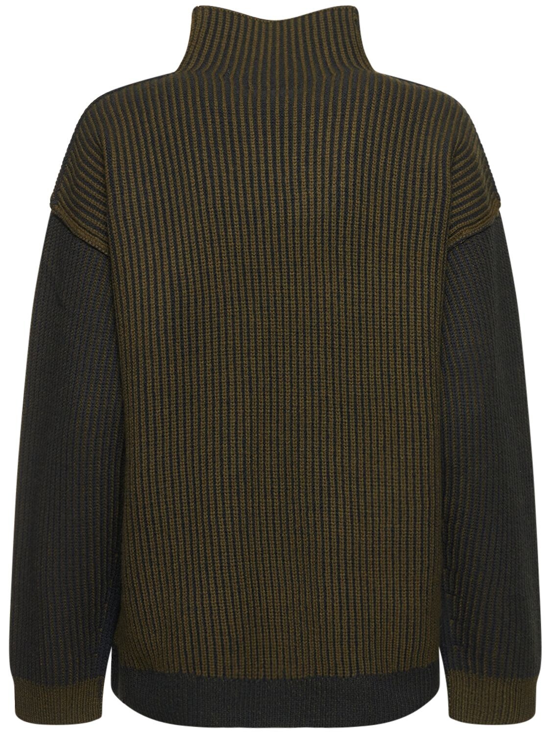 Shop Nagnata Hinterland Sweater In Green,brown