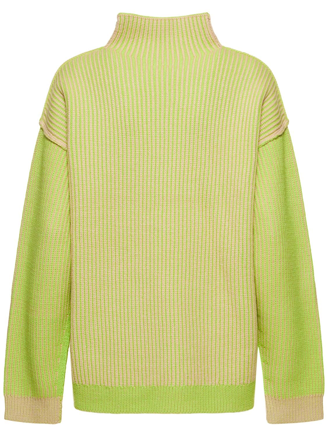 Shop Nagnata Hinterland Sweater In Lime Green