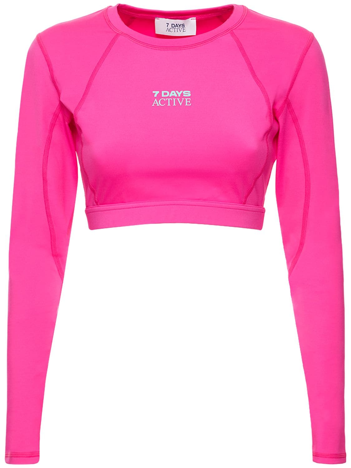 7 DAYS ACTIVE CROPPED LONG SLEEVE TOP