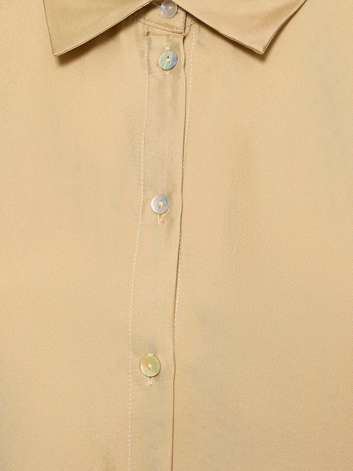 ASCENO THE LONDON SILK PAJAMA SHIRT 