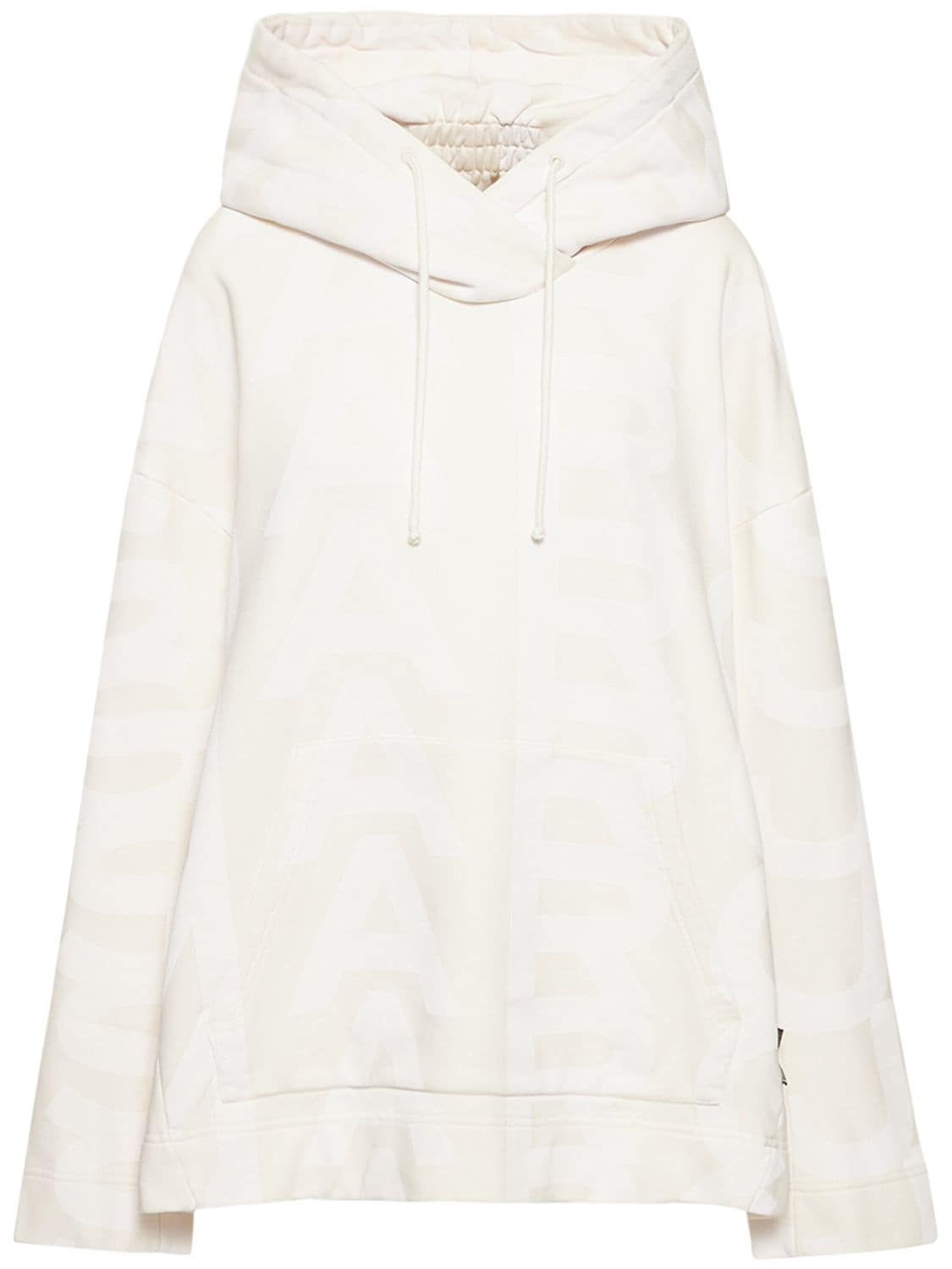 Shop Marc Jacobs Monogram Oversize Hoodie In White