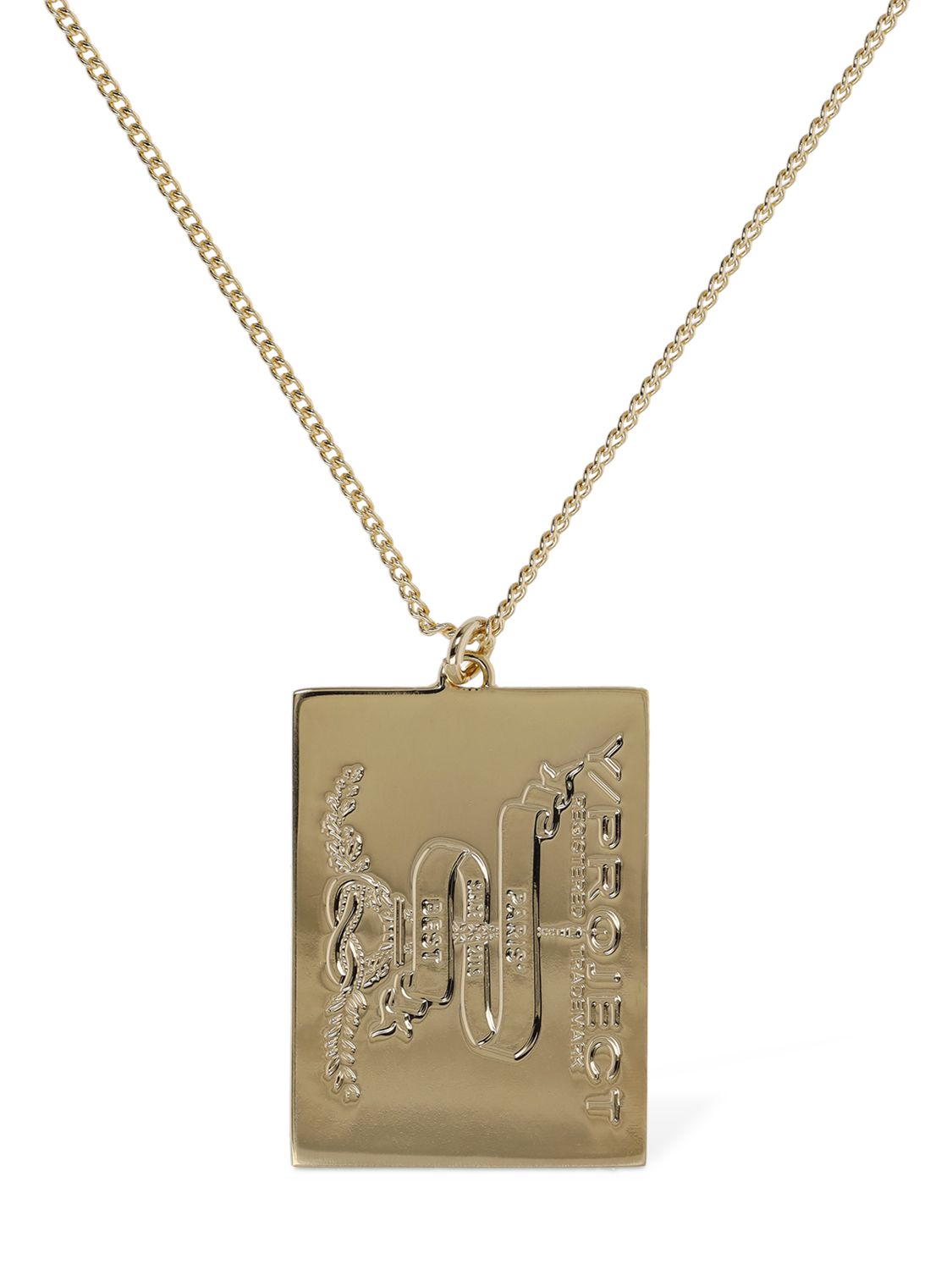 Y/project Paris Best Pendant Necklace In Gold | ModeSens