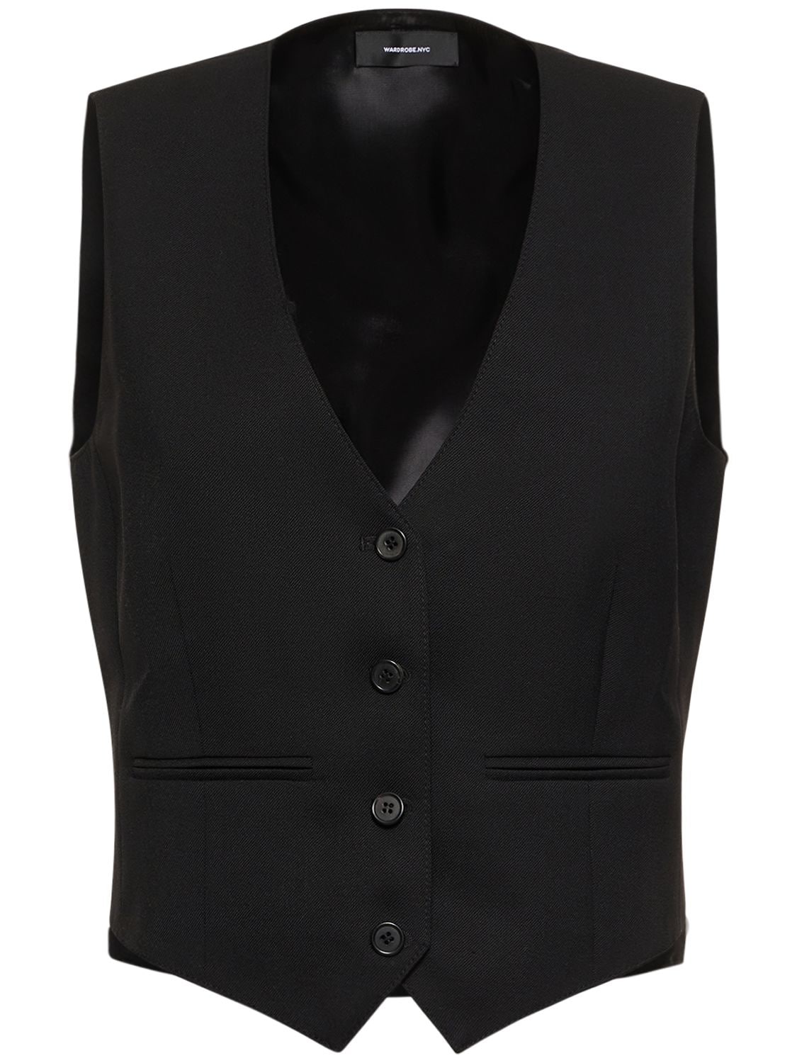 Shop Wardrobe.nyc Wool Waistcoat In Black