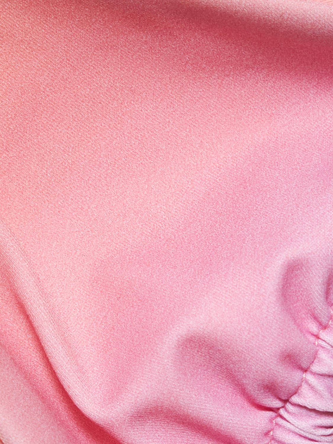Shop Louisa Ballou Mini Ring Printed Stretch Bikini Top In Pink,multi