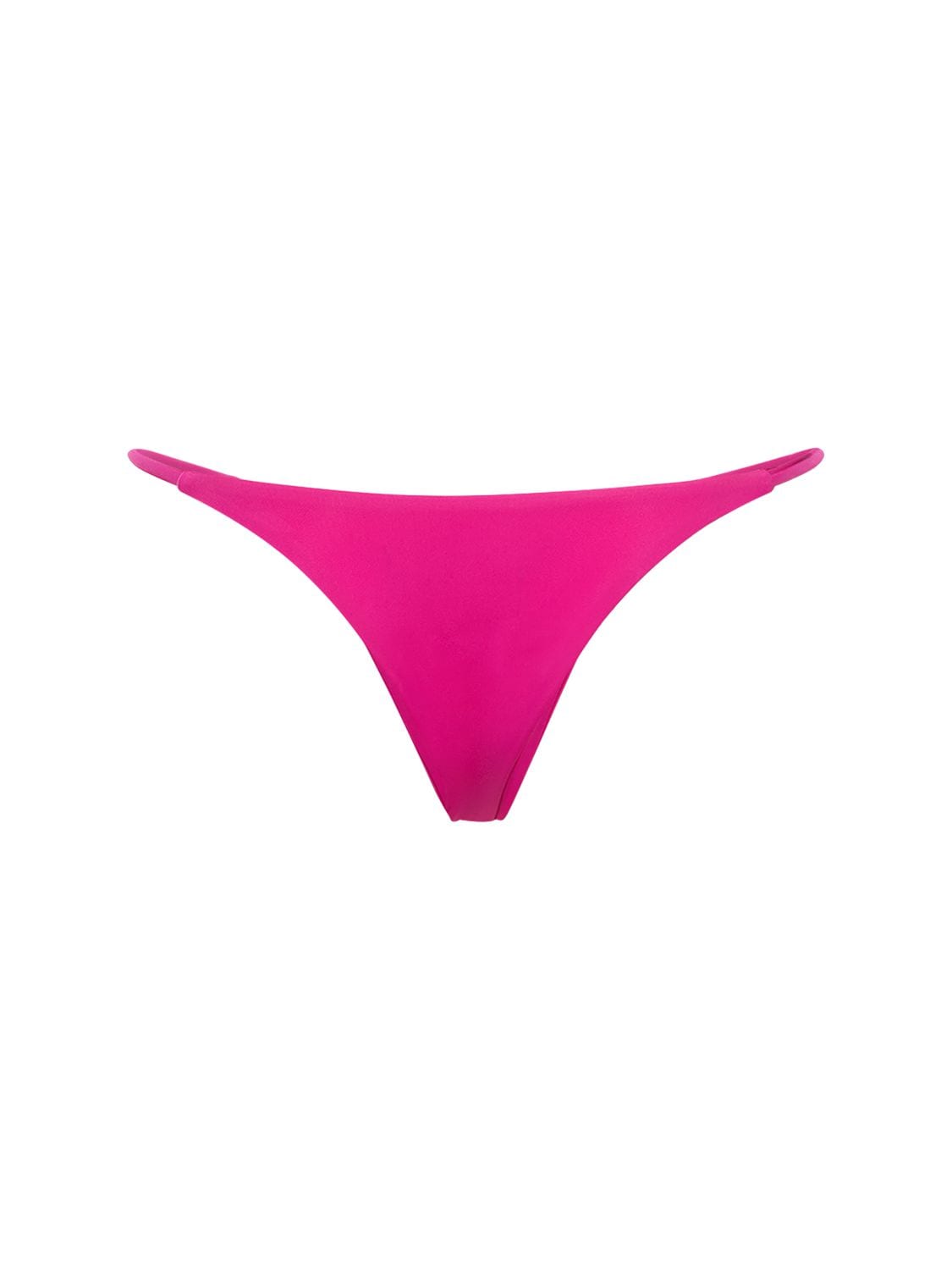 Shop Louisa Ballou Mini Ring Bikini Bottom In Fuchsie