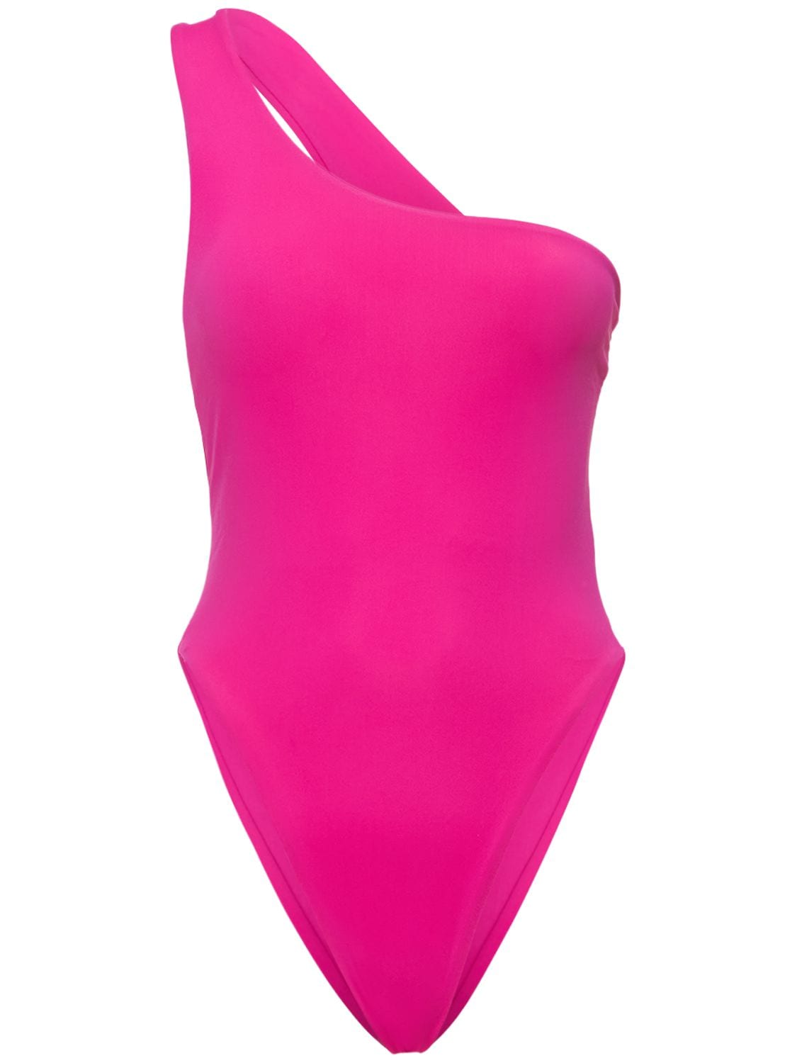 Louisa Ballou Carve Stretch Onepiece Swimsuit In Fuchsie