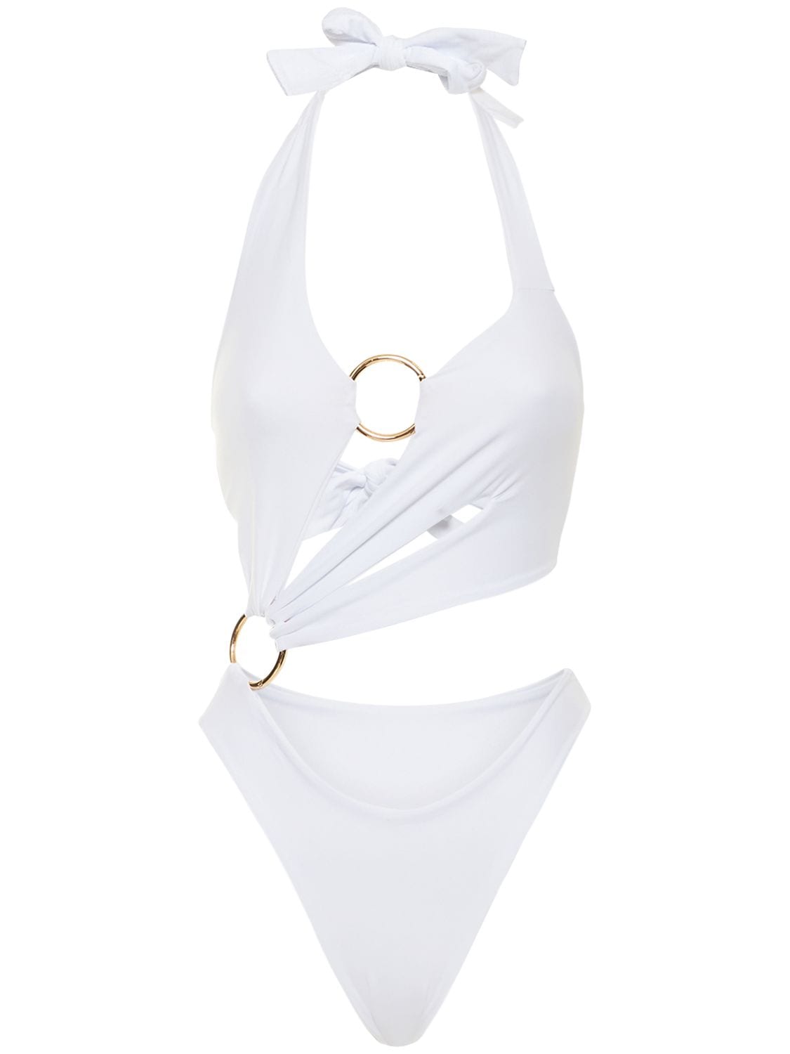 Shop Louisa Ballou Sex Wax Onepiece Stretch Swimsuit In Weiss