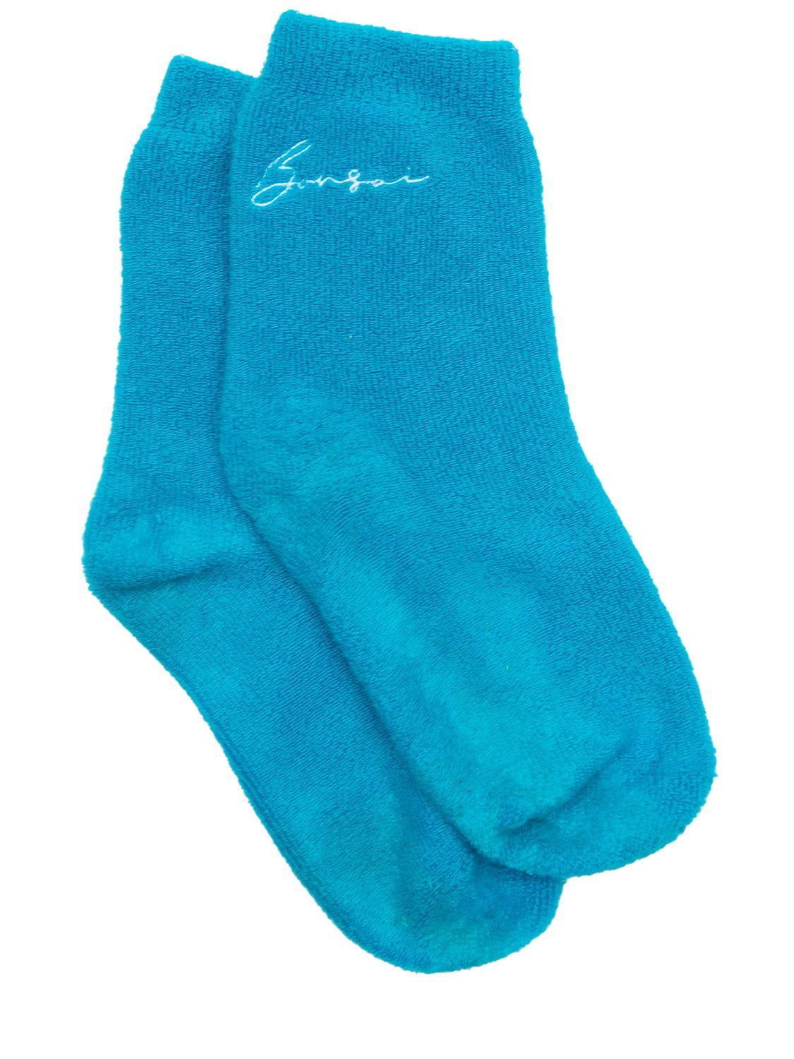 BONSAI Logo Embroidery Short Cotton Socks