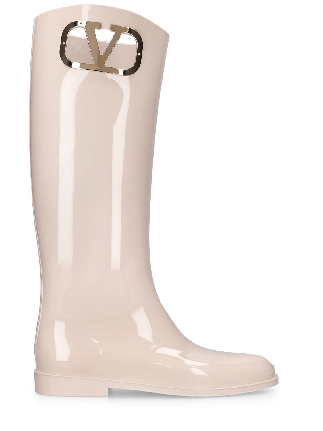 Valentino Garavani Vlogo Type Patent Rain Boots