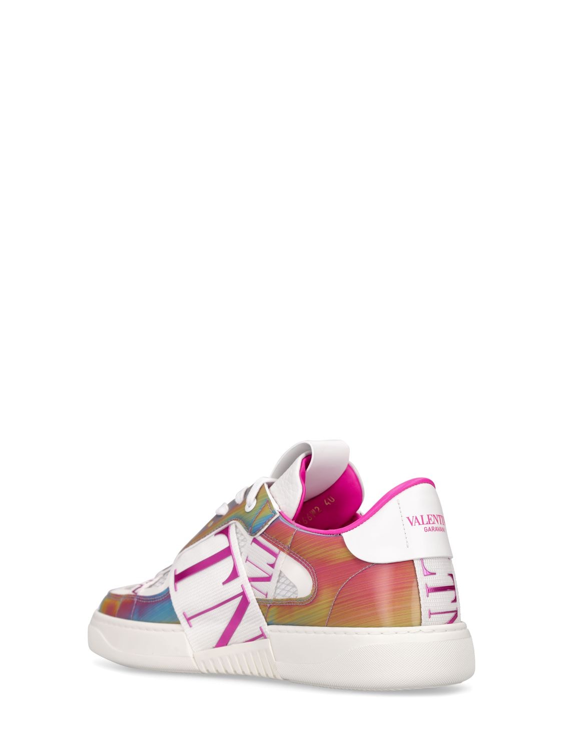 Shop Valentino 20mm Vl7n Poly & Cotton Sneakers In Multicolor