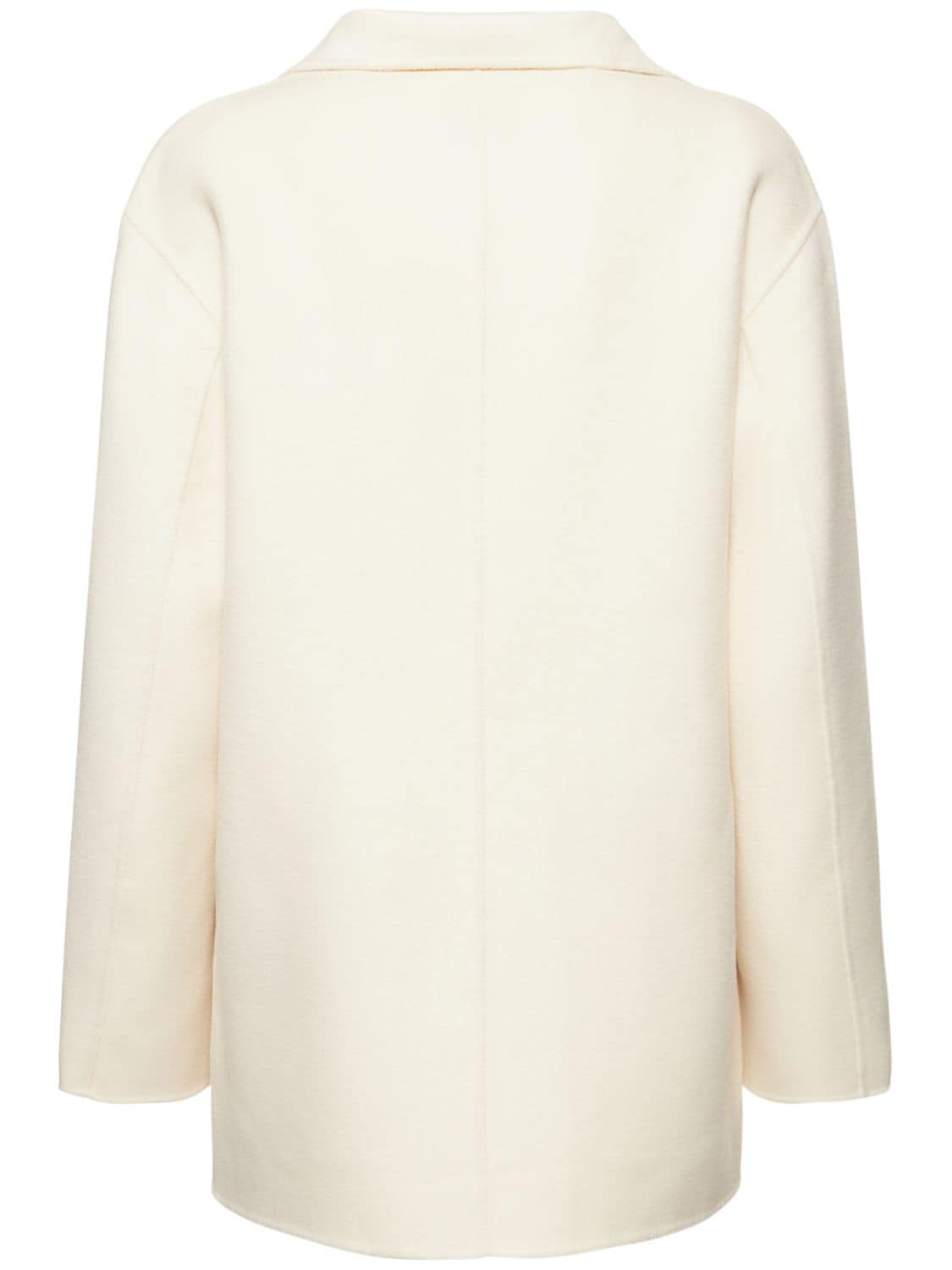Totême Patch-pocket Wool Blazer In White