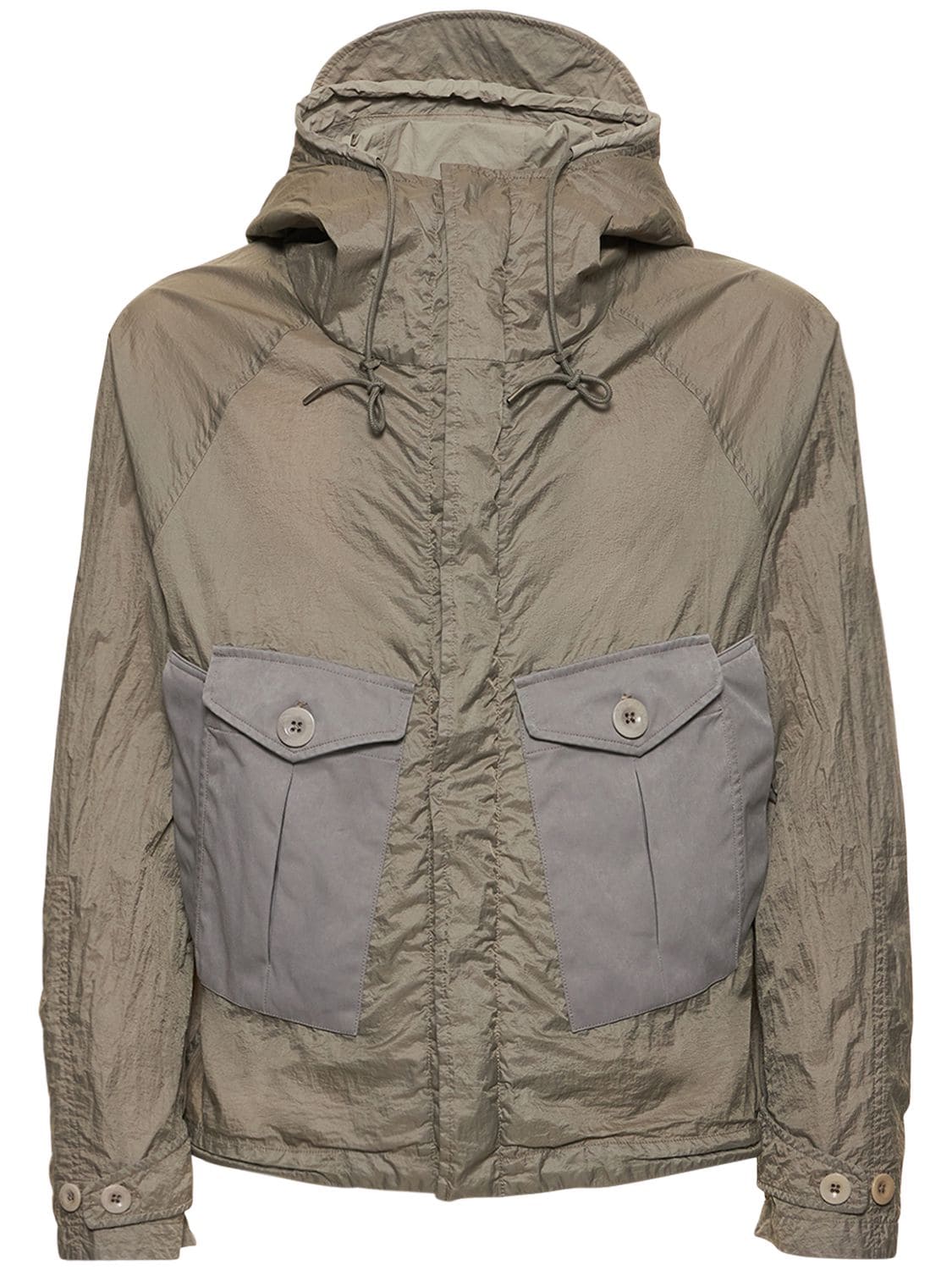 Ten C Tempest Combo Anorak Jacket In Light Grey | ModeSens