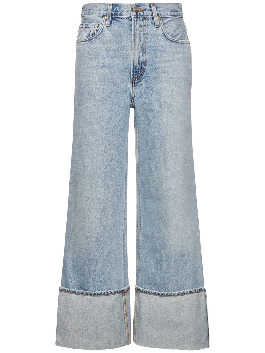 GOLDSIGN THE ASTLEY HIGH RISE WIDE STRAIGHT JEANS