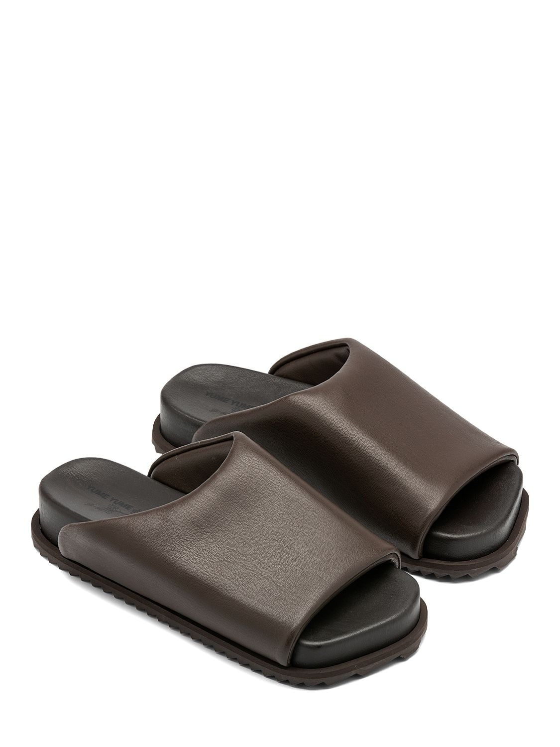 Shop Yume Yume Finn Vanquish Choco Slide Sandals In Brown