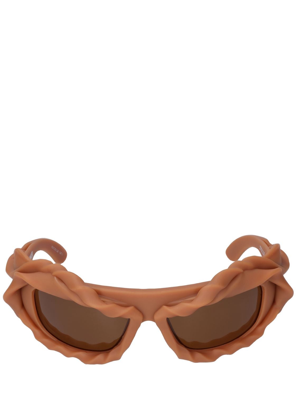 Ottolinger 3d Twisted Frame Sunglasses In Brown
