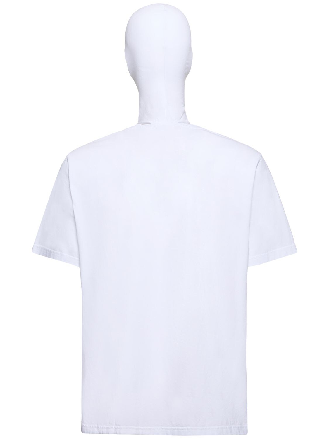 Shop Kusikohc Hooded Cotton T-shirt In White