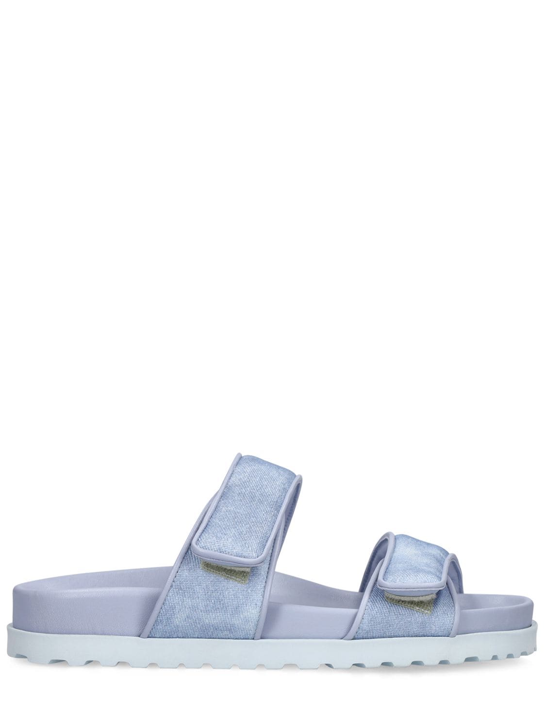 Gia Borghini 20mm Denim Flat Sandals